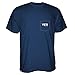 YETI Built for The Wild Pocket T-Shirt Short Sleeve Navy Blue Large