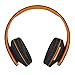 PowerLocus Bluetooth Over-Ear Headphones, Wireless Stereo Foldable Headphones Wireless and Wired Headsets with Built-in Mic, Micro SD/TF, FM for iPhone/Samsung/iPad/PC (Black/Orange)thumb 2