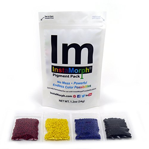 InstaMorph Reusable Moldable Plastic, Pigment Pack Thermoplastic