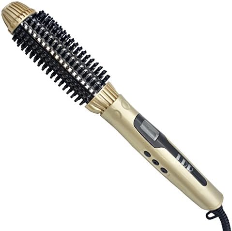 Kissbeauty LCD 35mm Barrel Hair Curling Iron with Brush & Hair Straightener