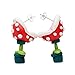 YUONUO Handmade Polymer Clay Super Mario Piranha Plant Corpse Flower Studs (One Pair)