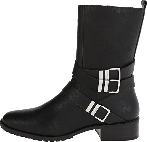 Calvin Klein Rochelle Leather Mid Calf Moto Boots
