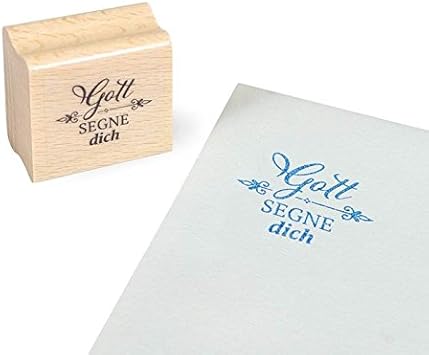 Holzstempel Gott Segne Dich Amazon De Burobedarf Schreibwaren