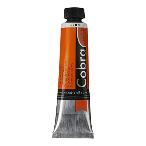 Cobra Water-Mixable Oil Color 40 ml Tube - Cadmium Orange