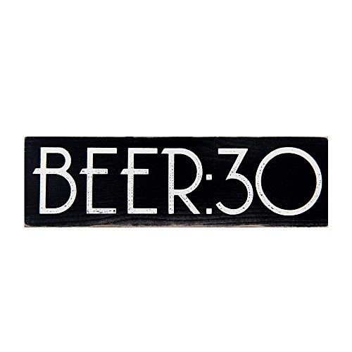 BEER:30 Vintage Wood Sign for Wall Decor, Man Cave, Wet Bar Accessories -- PERFECT GIFT FOR HIM!
