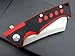 Eafengrow EF78 Folding Pocket Knife D2 Blade and G10 Handle with Clip Ball Bearing EDC Tool for Outdoor Rescue Survival (EF78-red)