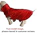 JoyDaog Fleece Lined Warm Dog Jacket for Winter Outdoor Waterproof Reflective Dog Coat Red L