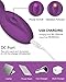 Mini Wand Massager - BOMBEX Mini Q, Rechargeable Personal Massage Wand, 12X Speeds Cordless Portable Deep Tissue Massager for Back Neck Shoulder, Sports Recovery (Charming Purple)