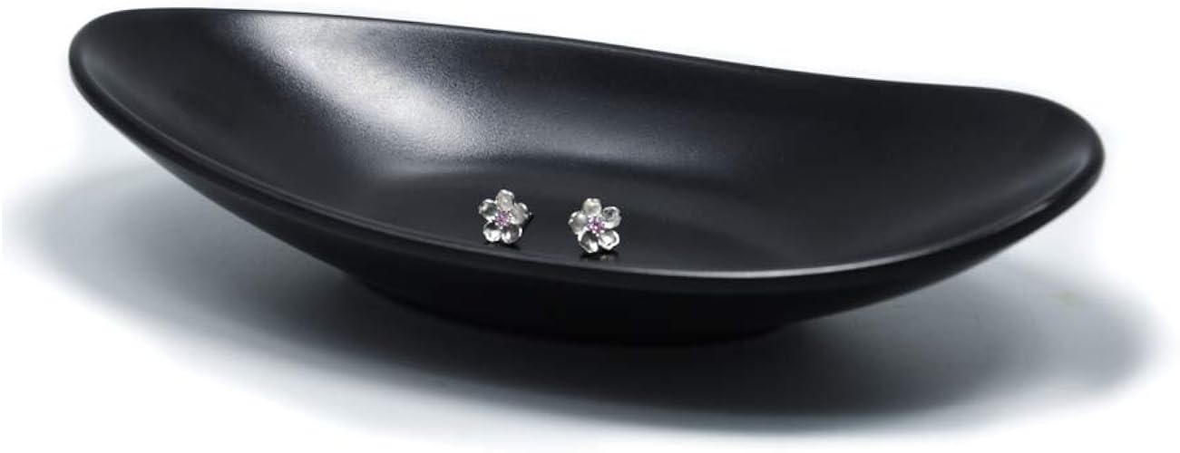 Black key Tray Jewelry Ring Dish Organizer key dishes