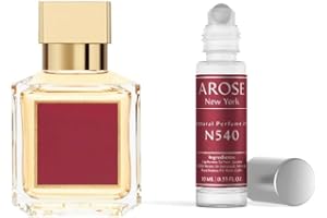 Arose NY - N540 Perfume Oil, Alcohol-free, Vegan, 10 ml, Pocket Size, Travel Size, long-lasting, Fragrance Inspired by Baccarat Rouge 540 - LARGE BOTTLE NOT INCLUDED