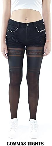 Commas Tights WM (7WM) Hosiery Stockings Tatto Urban Swag Pantyhose Street Wear