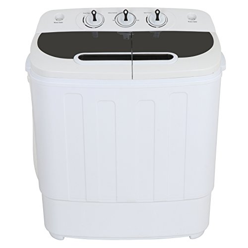 ZENY Portable Compact Mini Twin Tub Washing Machine 13lbs Capacity with