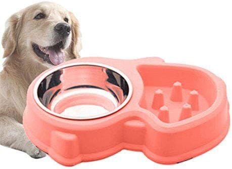 stainless steel maze dog bowl