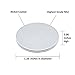 Super Magnet Neodymium Rare Earth Strongest Grade N52 NdFeB Permanent Nickel Coated Disc Magnets, 8.8lbs Pull Force, 1.26”DX0.08’’H, Set Of 12