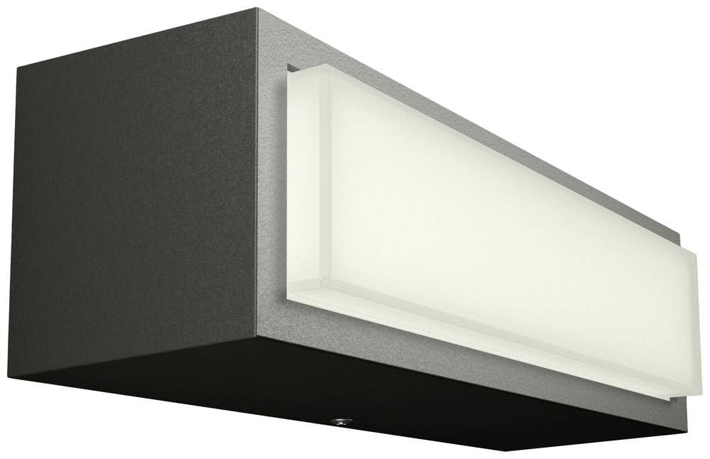 Philips Lighting Stratosphere UltraEfficient Outdoor wall Light, 3.8W, 2700K Warm White Light, Antracite, IP44 Weatherproof