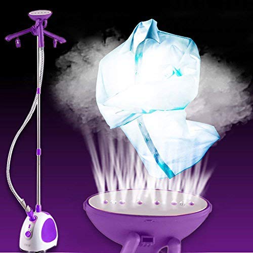PowCube Garment Steamer,with Standing Hanger 1L Water Tank 2 Level Steam Adjustment,Color Random
