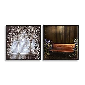 Framed Dreamscape Home Artwork for Living Room Bedroom x2 Panels