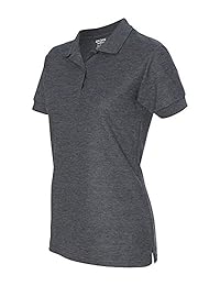 Gildan DryBlend para mujer de 6.3 oz. Remera deportiva doble de piqué (G728L).
