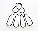 Hanks Surplus Heavy Duty Universal Replacement Zipper Pull Cord Tab Repair Fix for Luggage Backpacks Jackets (Black with 3M Reflective)