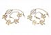 yueton 2pcs Fashion Ladies Athena Olive Branch Tassel Leaf Chain Alligator Clips Barrettes Bobby Pin Hair Clips Bride Headwear Edge Clip Clamps Headbands