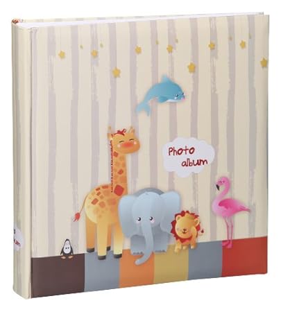 Tiere Fotoalbum in 30x30 cm 100 Seiten Babyalbum Jumbo Foto Album: Farbe: Gelb