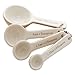 Mason Cash Original Cane Stoneware Baking Measuring Spoons, Ceramic, Cream, 9.9 x 4.6 x 4 cm