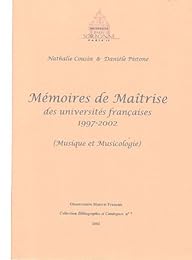Mémoires de maîtrise des universités françaises, 1997-2002