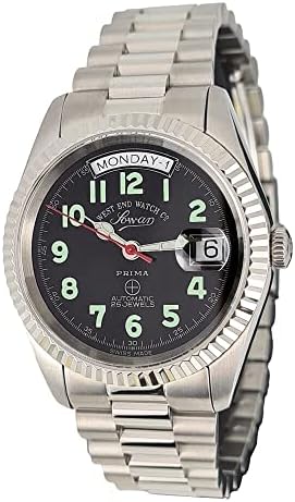 West End Watch Co Black Dial Automatic Movement Stainless Steel