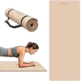 Yoga Mat Extra thick 8mm Exercise mat, Soft Lightweight TPE Fitness Mat with strap, High Elasticity, Anti-fatigue,non-slip mat for Women, Yoga, Camping, Travel, Gym & Outdoor | 72"L x 0.32"Th
