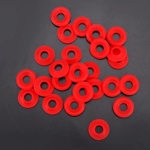Atyhao 25 Pack Silicone Gaskets, Grolsch Seals for Flip Top Swing Bottles, High Pressure Leak-Proof Seal Washers, Rubber Hat Shaped Bottle Seals for Home Brew Beer Soda Bottle Sealing