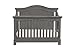Million Dollar Baby Classic Louis 4-in-1 Convertible Crib with Toddler Bed Conversion Kit, Manor Grey