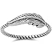 Sterling Silver Sideway Feather Ring (Sizes 3-15)