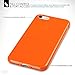iPhone 8 / iPhone 7 Covers, Terrapin iPhone 8 Case - TPU Gel - Slim Design - Durable Shock Absorbing - Back Protector - Solid Orange