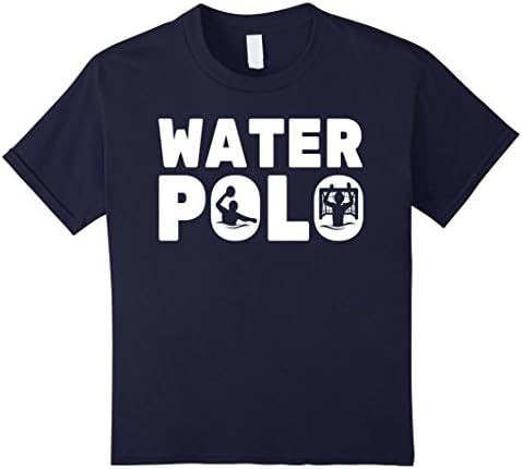 Kids Keep Calm and Play Water Polo Tshirt 12 Navy
