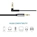 Besign 3.5mm Premium Auxiliary Audio Cable, Flat AUX Cable 90 Degree Right Angle for Headphones, iPods, iPhones, iPads, Home / Car Stereos and More (2-Pack)