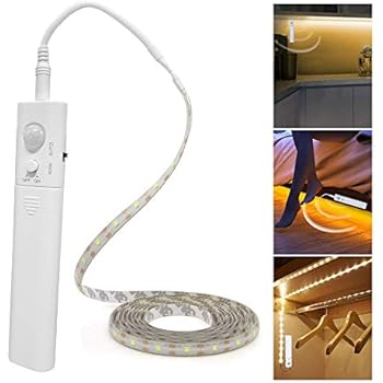 LUXJET Motion Sensor Closet Lights, Flexible LED Strip Kit with Motion