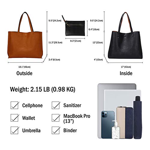 Scarleton Leather Tote Bag for Women, Womens Purses and Handbags, Reversible Tote Bags for Women, Purses for Women… - Image 4