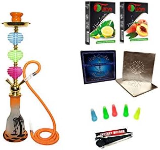 Series 19" Edgar Hookah Egyptian Shisha (Red) Single Hose