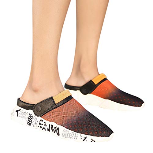 ONLY TOP Mens Womens Mesh Sandals Garden Clog Shoes Breathable Summer Slippers Lightweight Walking Beach Sandals