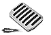 Non Slip Performance Foot Pedal Pads Auto Aluminum Pedal Covers Fit for Tesla Model 3 Tesla Model Y Accessories Set of 2
