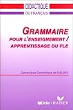 Precis De Grammaire Pour La Formation a l'Enseignement-Apprentissage (French Edition) (Didactique du français) by 