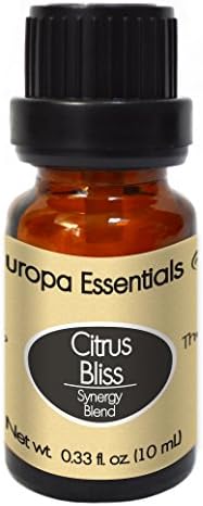 Europa Essentials All Natural Citrus Bliss Refreshing Synergy Essential Oil Blend - 100% Pure Therapeutic Grade, Aromatherapy Blend with Sweet Orange, Lemon, Mandarin, Tangerine and Grapefruit, 10ml