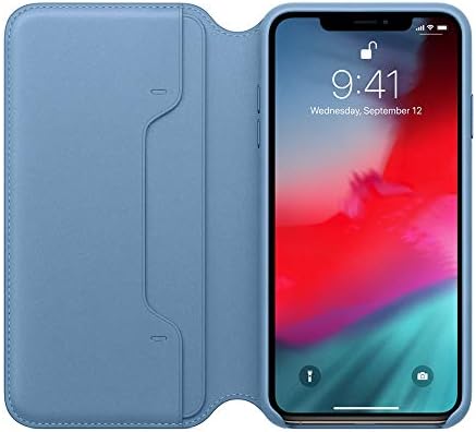 for iPhone XS Max Case 6.5 inch, Leather Wallet Cover Flip Cases (For iPhone XS Max 6.5", Blue)