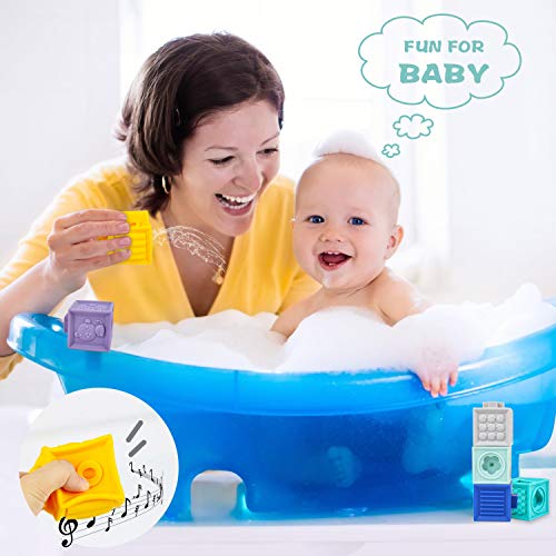 image for Mixi Baby Toys Blocks, Soft Blocks for Babies 6 Month Baby Toys Teet