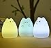 Lafedy LED Night Light Multicolor Silicone Soft Baby Light Lamp Portable Silicone Cute Mushroom Night Lamp Rechargeable GIFT Night Lamp for Children(celebrity cat)