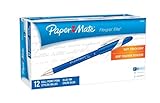 Paper Mate Flexgrip Elite Stick Fine Point Ballpoint Pens, 12 Blue Ink Pens (85588), Office Central