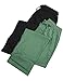 HANES Mens 2 Pack Woven Sleep Pant, Black, Green 37512-Large
