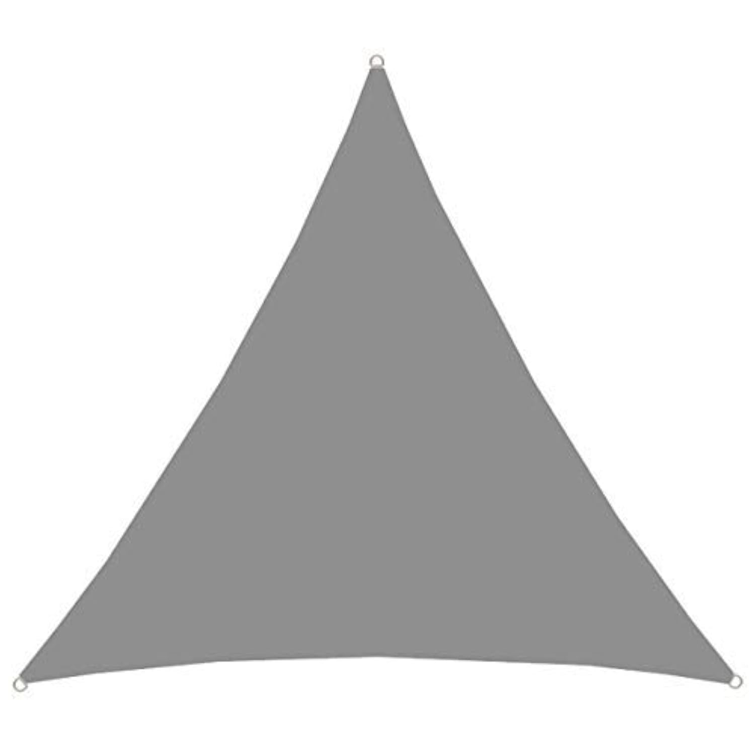 AMANKA UPF50+ UV Sun Shade Sail 3x3x3 m Polyester Triangle - Water Repellent Garden Balcony Grey — image 1