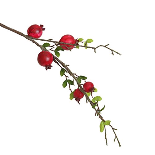 Artificial Flowers,VibolaÂ® Fruit Pomegranate Berries Artificial Flora DIY Wedding Home Office Party Hotel Restaurant Patio Yard Decoration (red)
