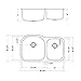 Ruvati 34-inch Undermount 60/40 Double Bowl 16 Gauge Stainless Steel Kitchen Sink - RVM4600